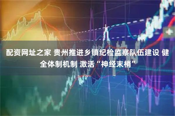 配资网址之家 贵州推进乡镇纪检监察队伍建设 健全体制机制 激活“神经末梢”
